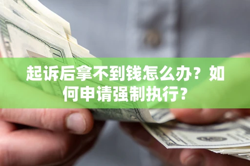 武汉起诉后拿不到钱怎么办？如何申请强制执行？
