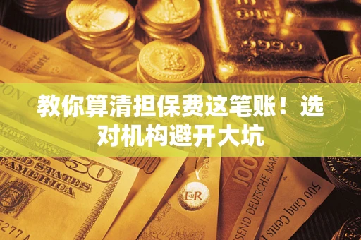 武汉教你算清担保费这笔账！选对机构避开大坑