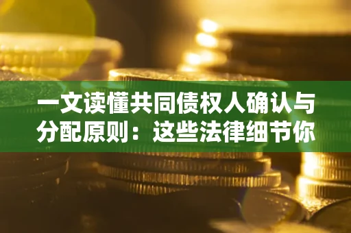 武汉一文读懂共同债权人确认与分配原则：这些法律细节你可能不知道