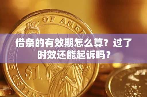 武汉借条的有效期怎么算？过了时效还能起诉吗？