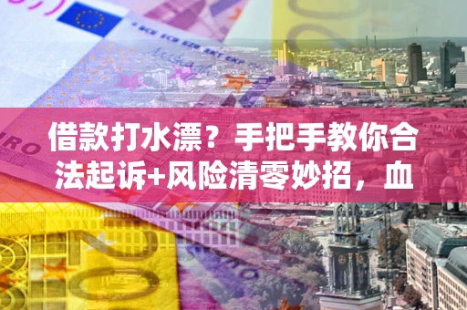 武汉借款打水漂？手把手教你合法起诉+风险清零妙招，血泪教训换来的干货！