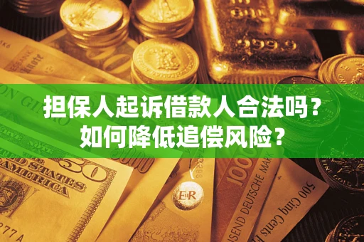 武汉担保人起诉借款人合法吗？如何降低追偿风险？