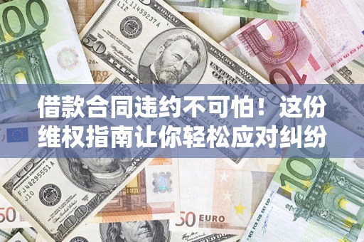 武汉借款合同违约不可怕！这份维权指南让你轻松应对纠纷