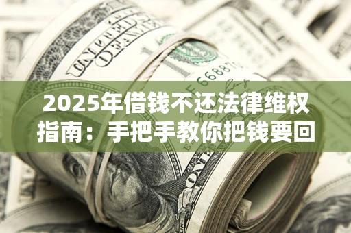 武汉2025年借钱不还法律维权指南：手把手教你把钱要回来