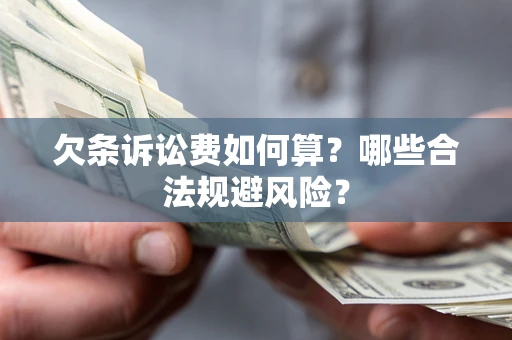 武汉欠条诉讼费如何算？哪些合法规避风险？