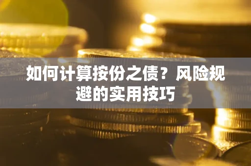 武汉如何计算按份之债？风险规避的实用技巧