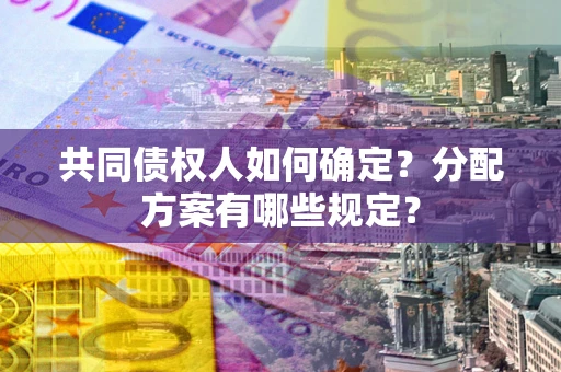 武汉共同债权人如何确定？分配方案有哪些规定？