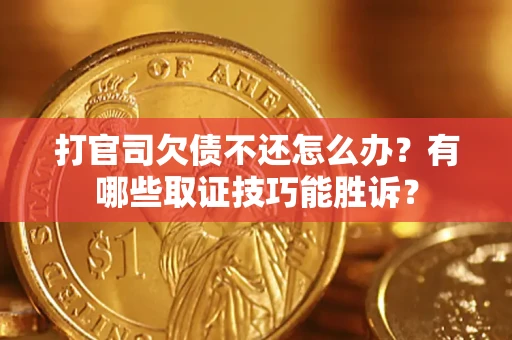 武汉打官司欠债不还怎么办？有哪些取证技巧能胜诉？