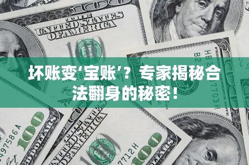 武汉坏账变‘宝账’？专家揭秘合法翻身的秘密！