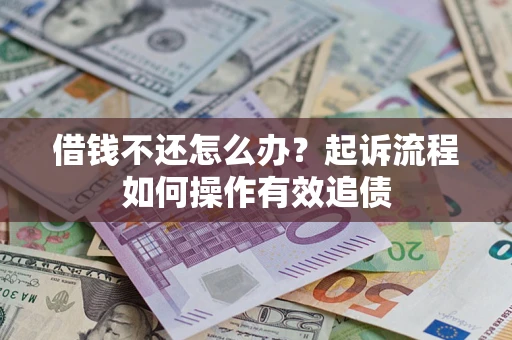 武汉借钱不还怎么办？起诉流程如何操作有效追债