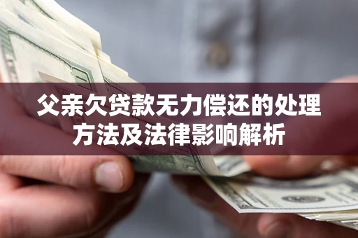 武汉父亲欠贷款无力偿还的处理方法及法律影响解析